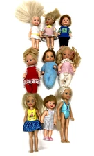 Barbie Mattel Mixed Design Dolls Kelly Club, Happy Heart Family, Other Lot of 9