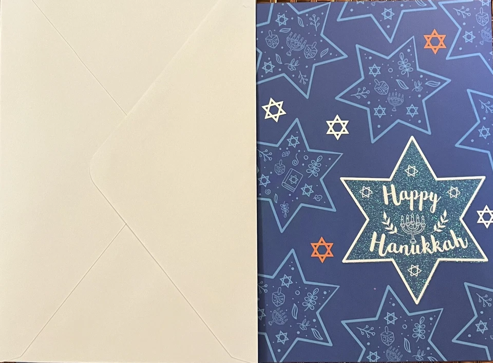Happy Hanukkah Menorah Greeting Card #4517 - Image 2 of 4