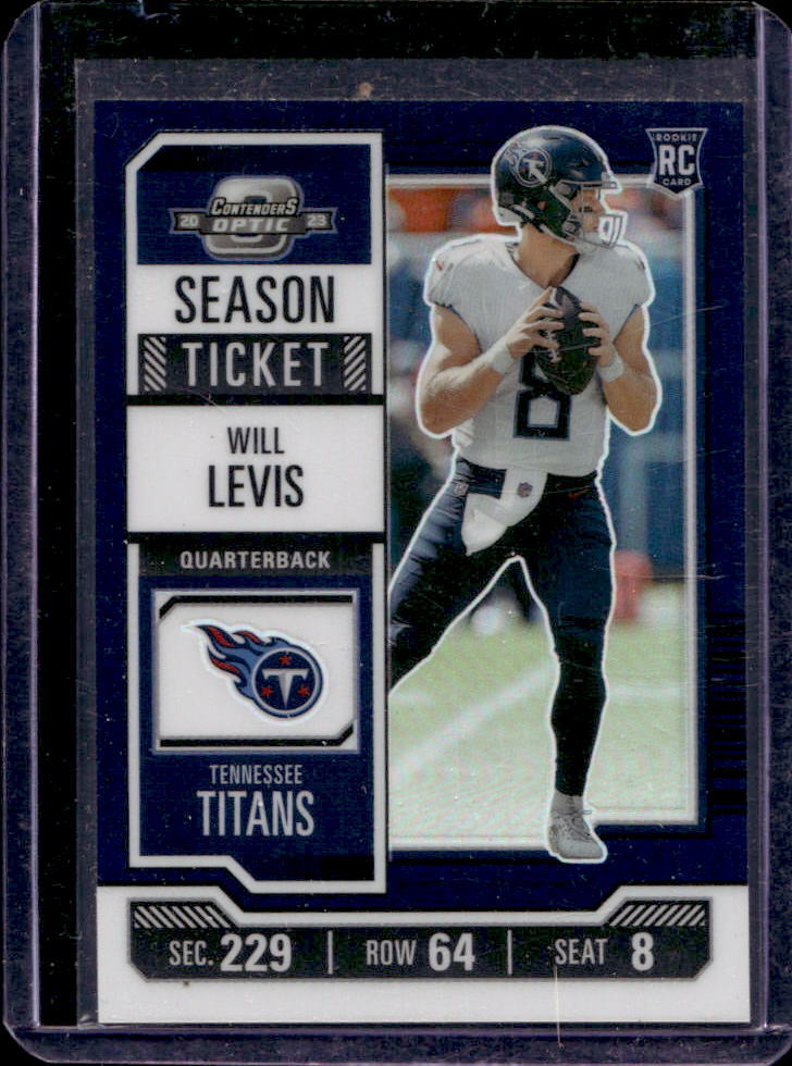 2023 Contenders Optic Will Levis Blue Season Ticket RC #84/99 #56