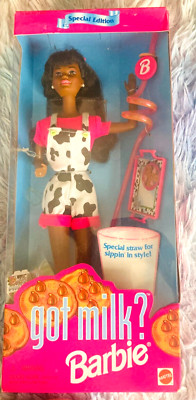 Mattel Barbie Got Milk? African American Special Ed. 1995 Mint-in-Box w/Recipe