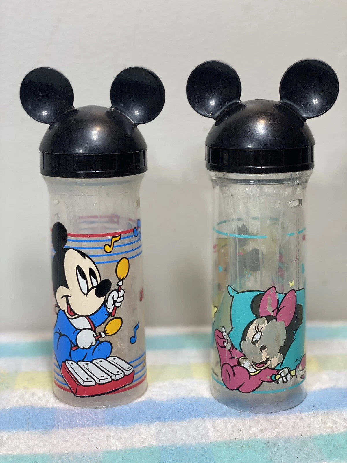 Vintage Evenflo Baby Bottle Nurser Design Mickey Minnie Mouse Drop Ins 8oz
Opens in a new window or