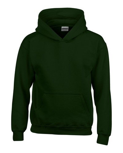 Gildan Kids Hooded Sweatshirt - Heavy Blend - Childrens Plain Hoodie Blank Hoody - Picture 4 of 15