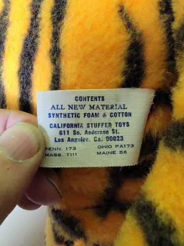 Walt Disney 21" Tigger Large Jumbo Plush Toy Upright Vintage USA Rare 70s 80s - Picture 5 of 6