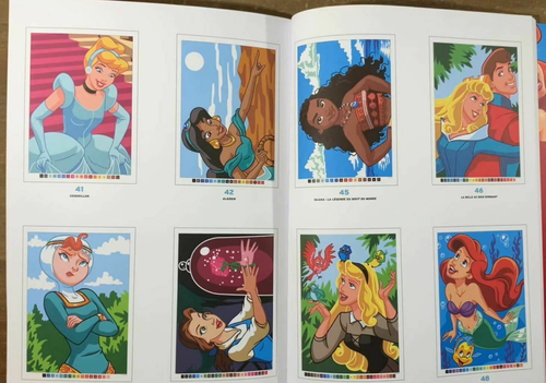 100 Disney Princess Coloring by Number Meditation Anti-Stress Creative (French) - Picture 7 of 12
