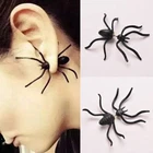 Halloween Black Spider Earrings Gothic Costume 1 piece Earrings UK
