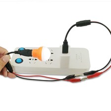 USB Alligator Clips Testing Wire to Battery Lithium battery Voltmeter Ammeter