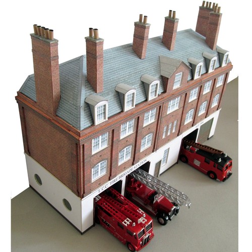 Kingsway, 00 scale, London County Council fire station, ready made - Picture 3 of 4