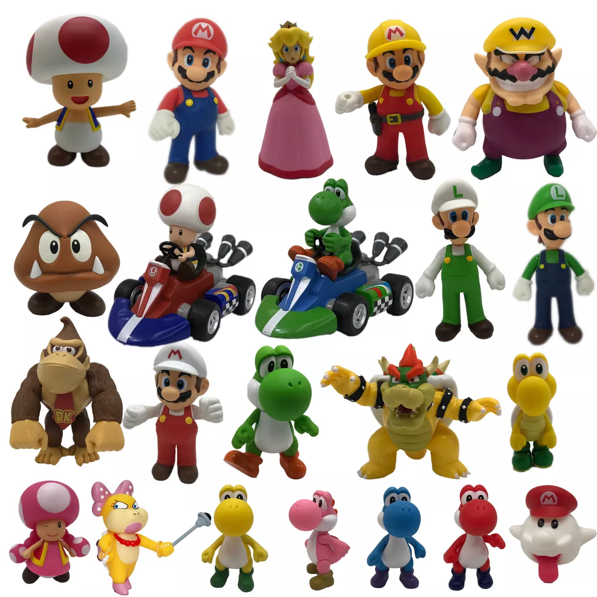 Nuovo Super Mario Bros. Personaggi Modellino Plastica PVC Da Collezione  Bambola