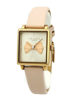 【TED BAKER】ゴールドリボン付き 腕時計 Ted Baker Women's TE50516001 Bow Tie Pattern Dial Rose Gold