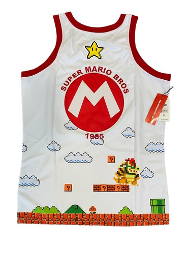 Super Mario Bros. Nintendo Headgear Classics Authentic Jersey Size Medium NEW - Picture 2 of 7