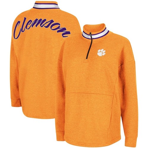 Clemson Tigers CU NCAA Pullover 1/4 Zip Jacket Fleece Women’s Size Medium M NEW