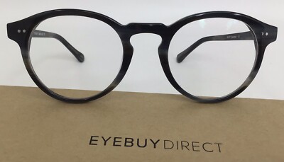 Eyebuydirect Theory 48-21-143 C4 Granite Acetate Eyeglasses FRAMES ONLY G65