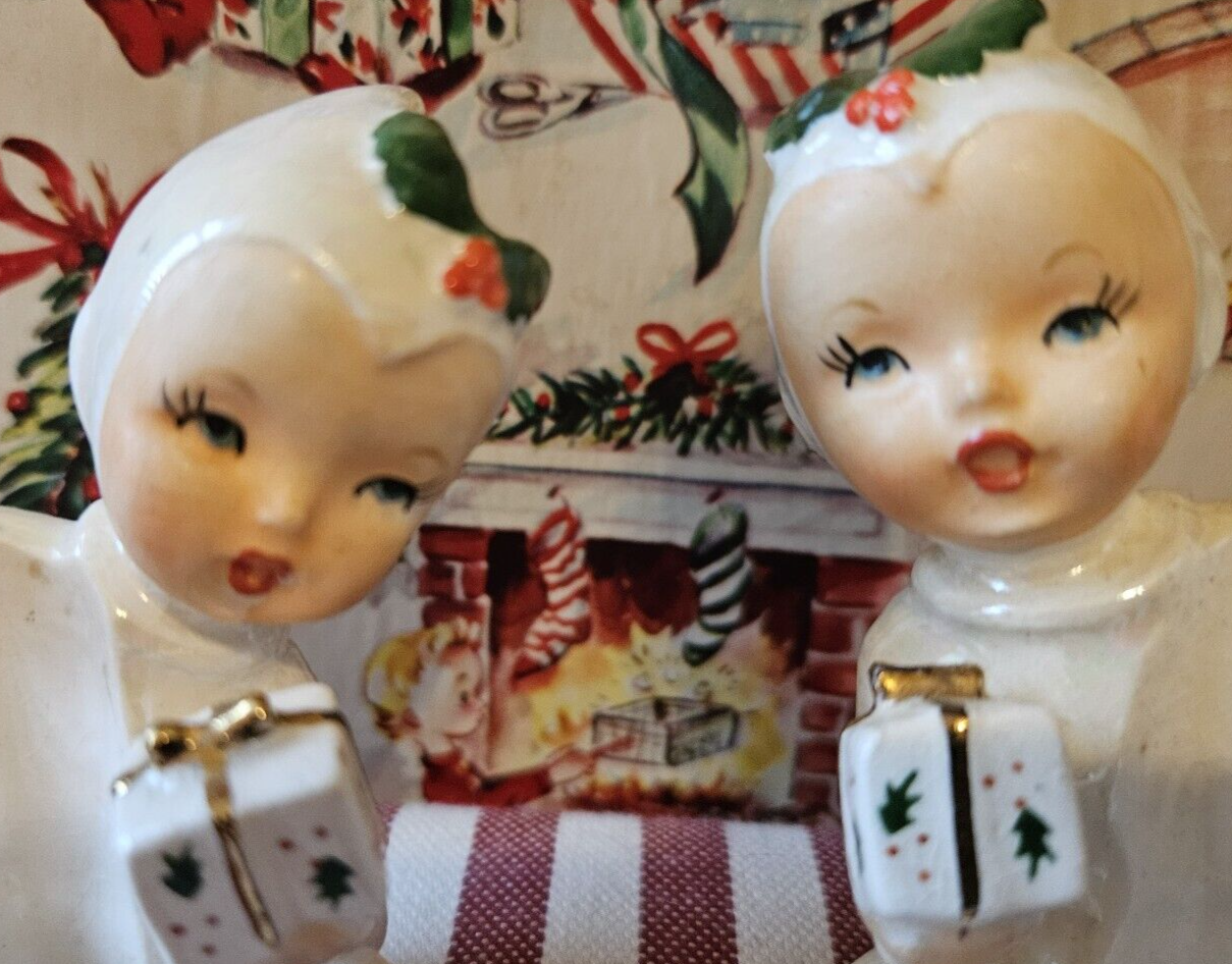 Vintage Christmas Candle Huggers Holt Howard? Lefton? eBay