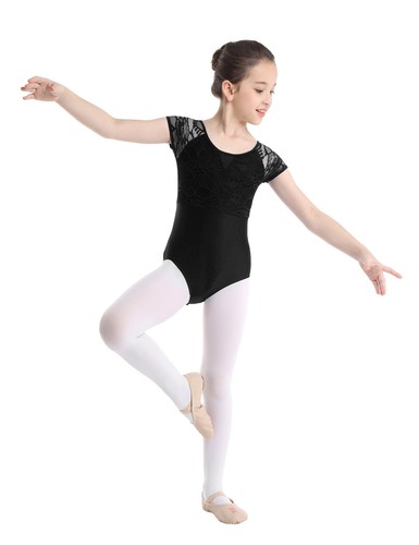 Girls Lace Ballet Dance Leotard Kids Gymnastics Unitards Jumpsuit Yogo Dancewear - Bild 56 von 76