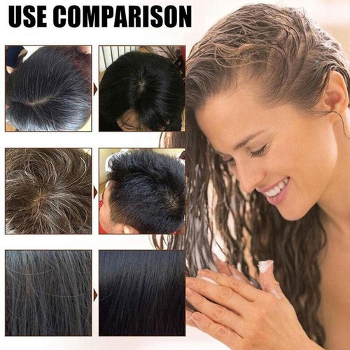 Champú tinte para el cabello planta burbuja 200 ml tinte para el cabello champú color instantáneo para el cabello tinte hágalo usted mismo - Imagen 10 de 10
