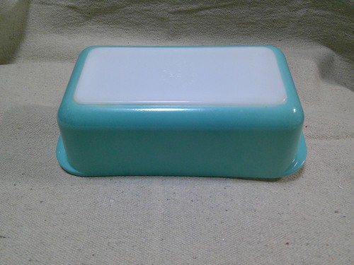 Vtg Lot of 2 PYREX #213 Aqua Turquoise Loaf Pan Robins Egg Blue 1.5 Qt EXCELLENT - Picture 7 of 16