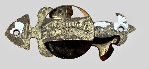 Antique Brass Indoor Door Knocker ~ Child Holding Candle (3 in.) ~ Circa 1920’s - Picture 16 of 17