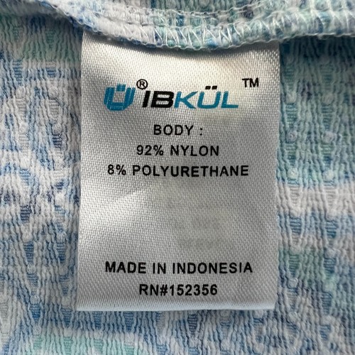 Ibkul Sleeveless Golf Dress Size S Blue Geometric UPF50 Performance Athleisure - Picture 10 of 12