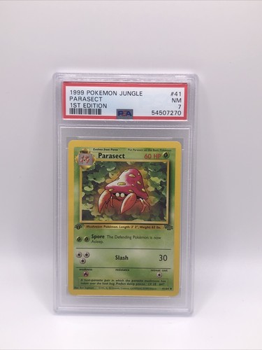 Parasect (1st Edition) graded PSA 7 for sale on eBay