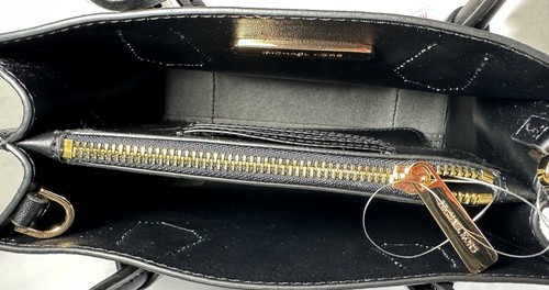 Bolso bandolera de cuero de PVC Michael Kors Mercer mediano Mk firma - Imagen 9 de 109