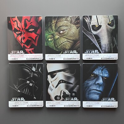 Star Wars Saga Episodes I-VI Steelbook Set (Blu-ray) [Japan