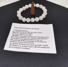 PULSERA CUARZO BLANCO PARA LIMPIAR LAS MALAS ENERGIAS VIBRAS PROTECCION