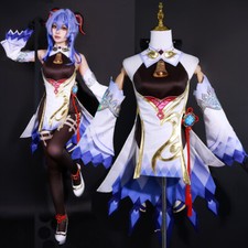 Genshin Impact Ganyu Cosplay Women Dress Accessories Wig Uniform Costume Outfit