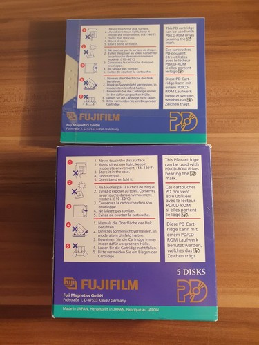 8x FUJIFILM - PD Cartridge 650 MB ( Phase Change Optical Disk ) *NEU & OVP* - Bild 3 von 4