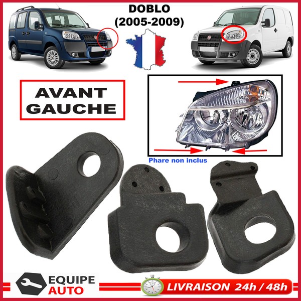 Halter Klemmen Reparatur Scheinwerfer Links Nuckel Fiat Doblo Von 2005 à 2009-image