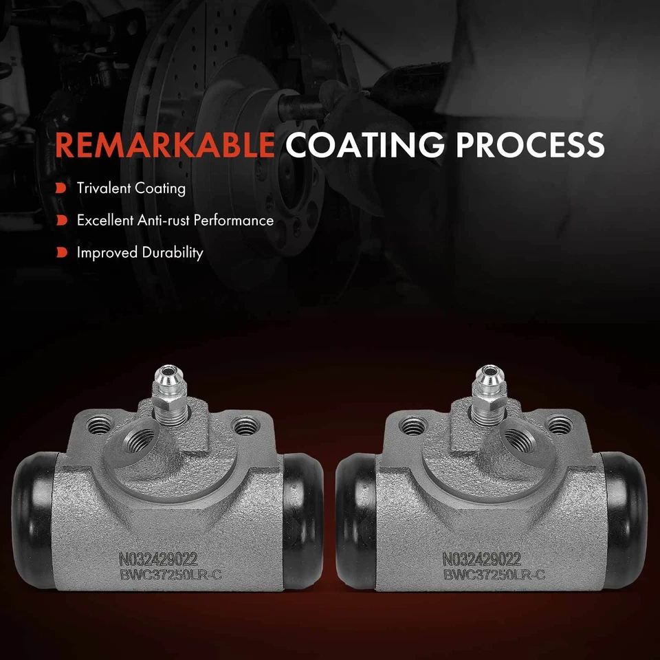 2x Cilindros de rueda de freno de tambor lateral trasero para Ford E-250 2003-2004 F-350 1988-1997 Foto 3 de 4