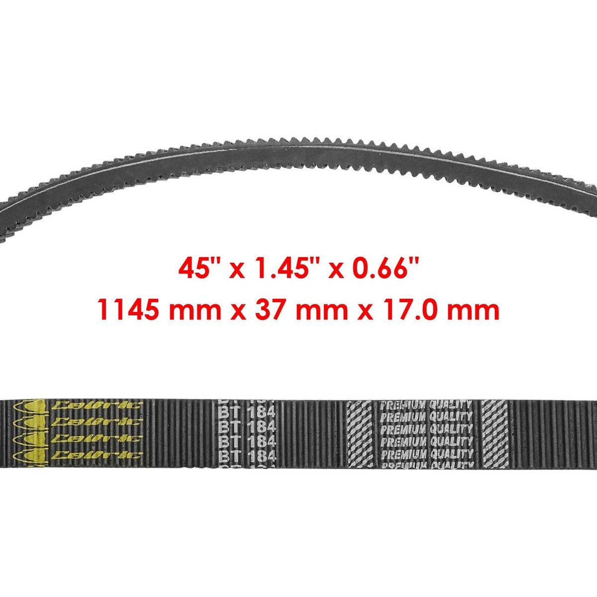 Caltric 0627-112 0627-104 Drive Belt For Arctic Cat XF9000 ZR9000