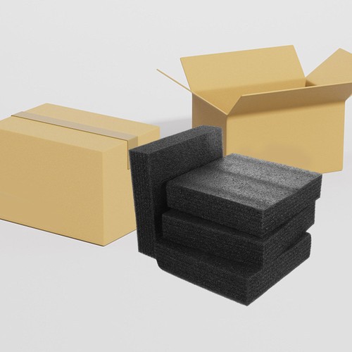 4 Pezzi Foam Pad Express Imballaggio Inserto Fornitura Schiume Inserti Forniture - Foto 5 di 12