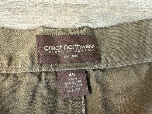 Great Northwest Clothing Company Cargo Shorts Brown Comfort Waist 46 (Actual 42) - Picture 11 of 16
