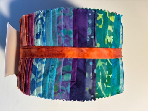 Moda MAKE WAVES Batiks 40 2 1/2" x 45" strips Jelly Roll 100% Cotton - Picture 5 of 7