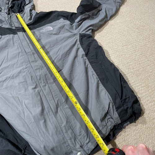 The North Face Hyvent Jacket Mens XL Black Grey 3-in-1 Mountain Quilted Hooded - Picture 7 of 16