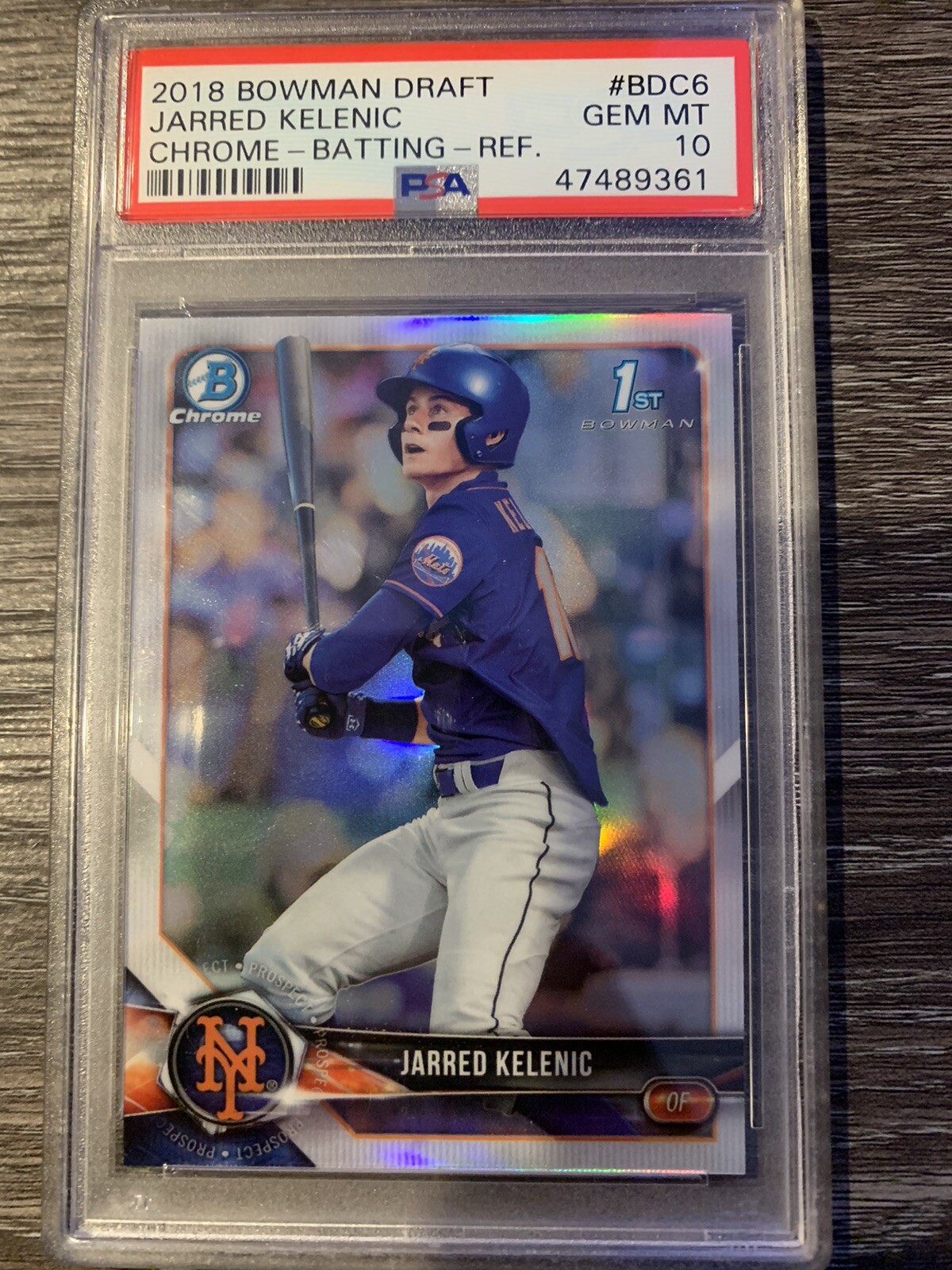 2018 Bowman Draft Chrome Jarred Kelenic Refractor #BD6 PSA 10