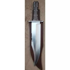 Alamo Musso Bowie Knife Custom Handmade D2 Steel Hunting Survival Knife Camping