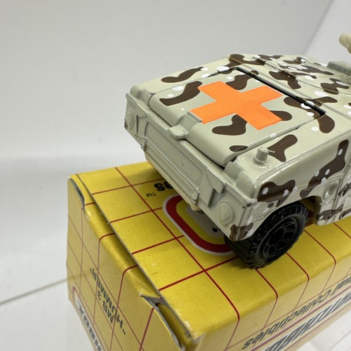 1993 MATCHBOX SUPERFAST MB 3 MILITARY TAN CAMOUFLAGE HUMMER NEW IN BOX - Picture 5 of 11