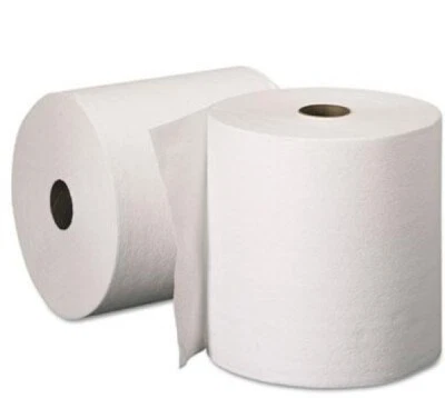 GLENSOFT White Forecourt Industrial Jumbo Paper Towel Roll 1000 Sheets (Pack of 2)