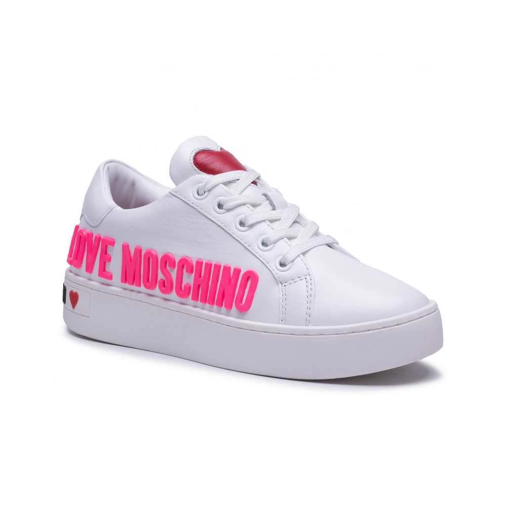 Original LOVE MOSCHINO Shoes Sneakers Female White 36