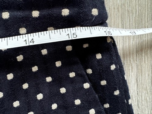 Women’s M&S Trousers Size 14 Long Cropped Navy Polka Dot With Pockets NEW - Picture 9 of 15