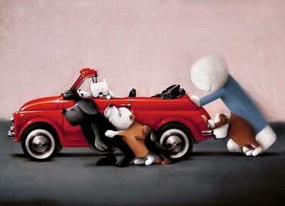 Teamwork von Doug Hyde. Signiert, nummeriert, MONTIERT. Neu mit COA