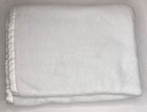 Vintage Carter's Elefante Azzurro Morbido Bambino Lovey Coperta Raso Bordo Sicurezza - Foto 7 di 7