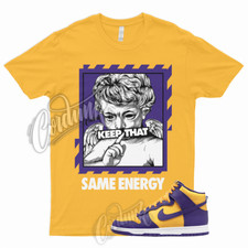 ENERGY T Shirt for Dunk High Purple Yellow Court Gold Home Team Away 95 Lebron 1