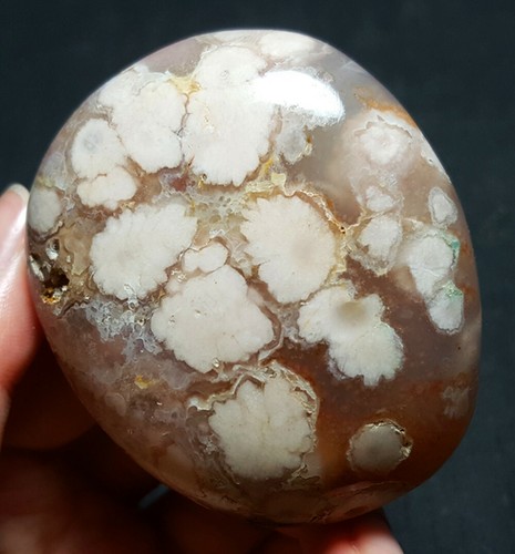 HOT 121g Natural Polished Cherry Blossom Agate Crystal Madagascar YWA745 - Picture 2 of 12