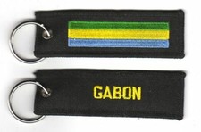 Schl&uuml;sselanh&auml;nger Gabun Anh&auml;nger Fahne Flagge