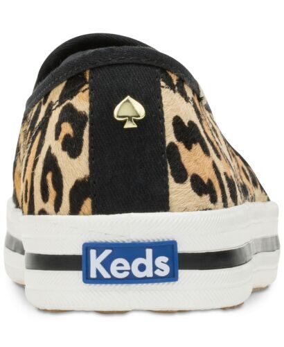 Kate Spade New York KEDS NIB Women's Double Decker Leo Pony Tan Size 5M Calfhair - Picture 3 of 7