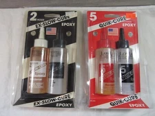 NIP Epoxy 1 Set 2-Hour Ex-Slow-Cure, and 1 Set 5 Minute Quick-Cure 4.5 Oz.