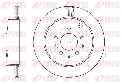 2x BRAKE DISC 61237.10 FOR MAZDA CX-7 L5-VE 2.5L L3-VDT 2.3L 4cyl CX-7 - Picture 2 of 8