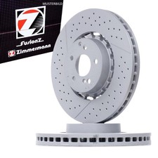 2x Zimmermann Bremsscheibe Ø360mm für MERCEDES BENZ C KLASSE E SL AMG GT